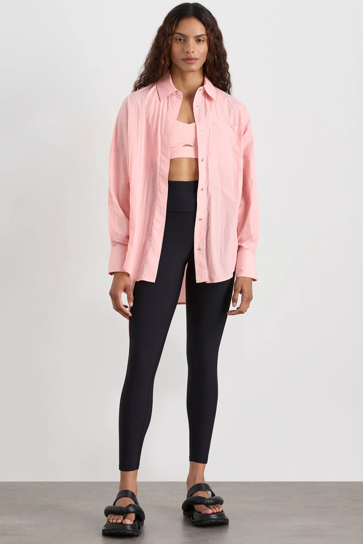panelled_batwing_shirt__2.webp Shop Aje ATHLETICA Panelled Batwing Shirt 406 Millennial Pink