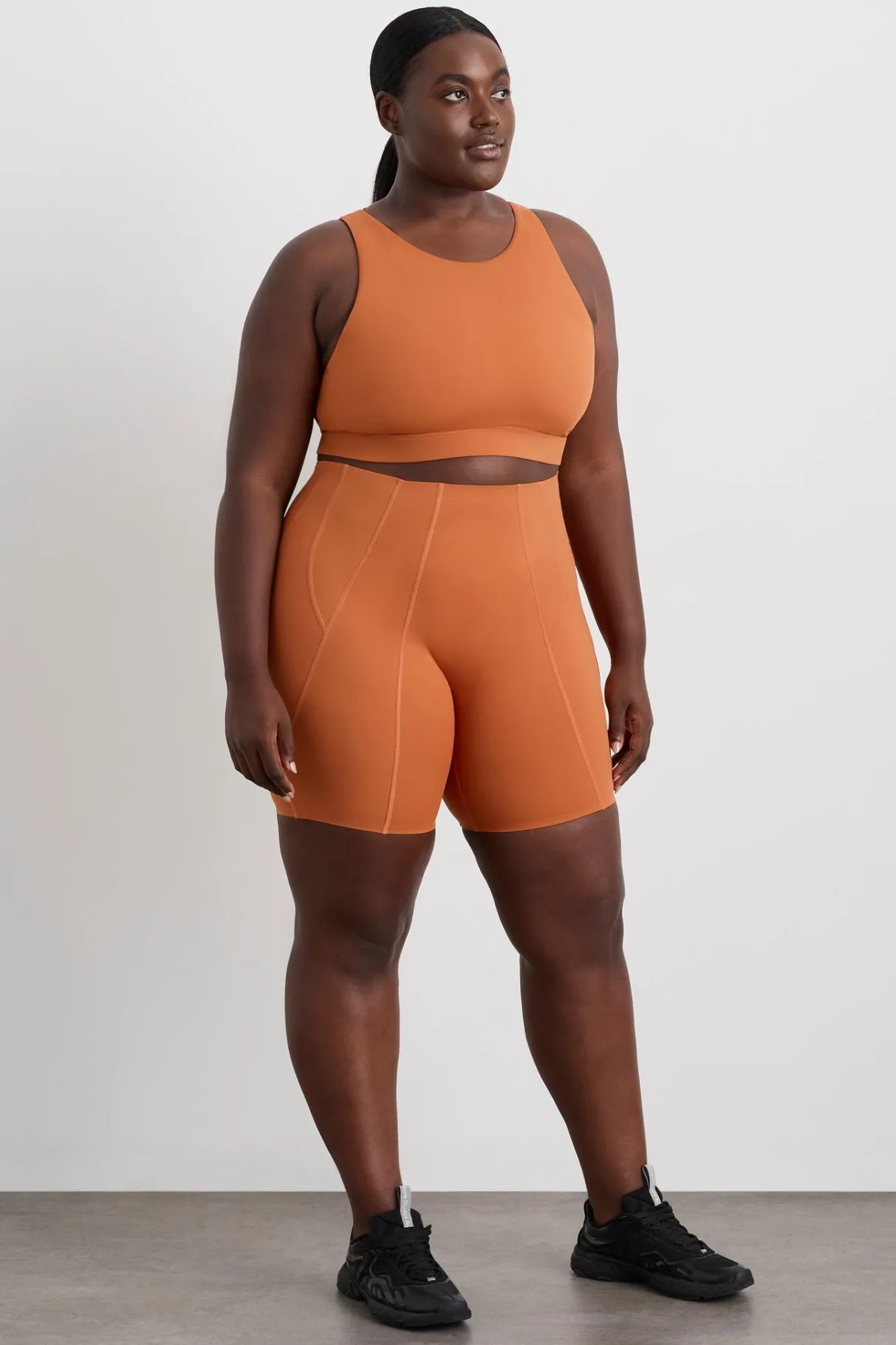 panelled_bike_shorts__10.webp Online Aje ATHLETICA Panelled Bike Shorts 615 Copper Orange