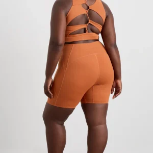 Online Aje ATHLETICA Panelled Bike Shorts 615 Copper Orange