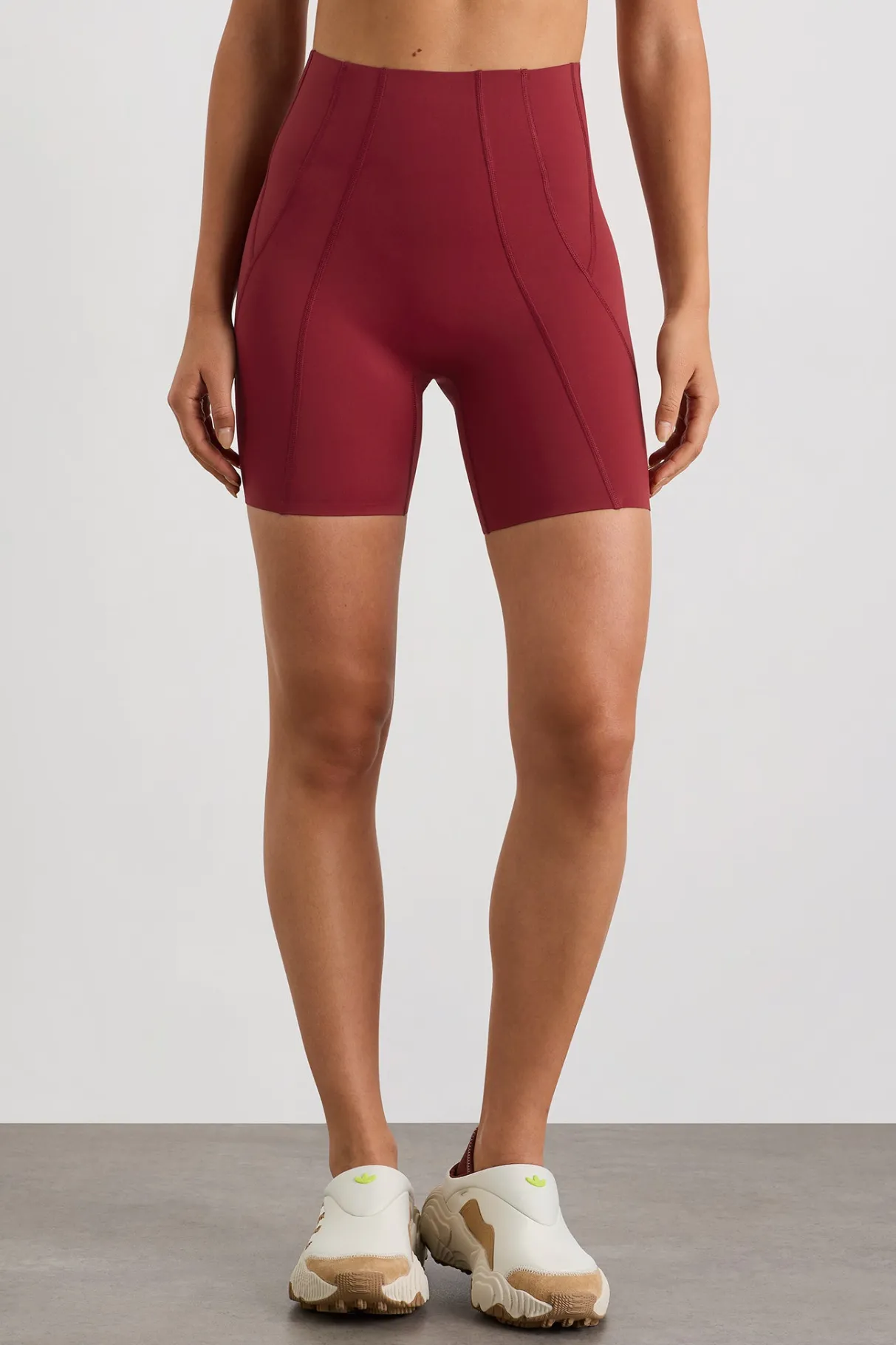 panelled_bike_shorts__2-1.webp Best Sale Aje ATHLETICA Panelled Bike Shorts 615 Plum Red