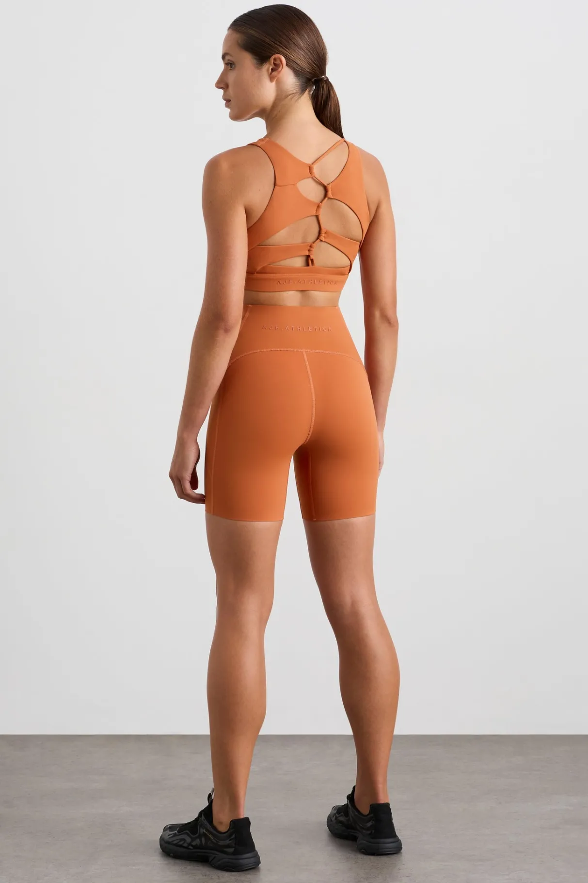 panelled_bike_shorts__3.webp Online Aje ATHLETICA Panelled Bike Shorts 615 Copper Orange