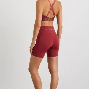 Best Sale Aje ATHLETICA Panelled Bike Shorts 615 Plum Red