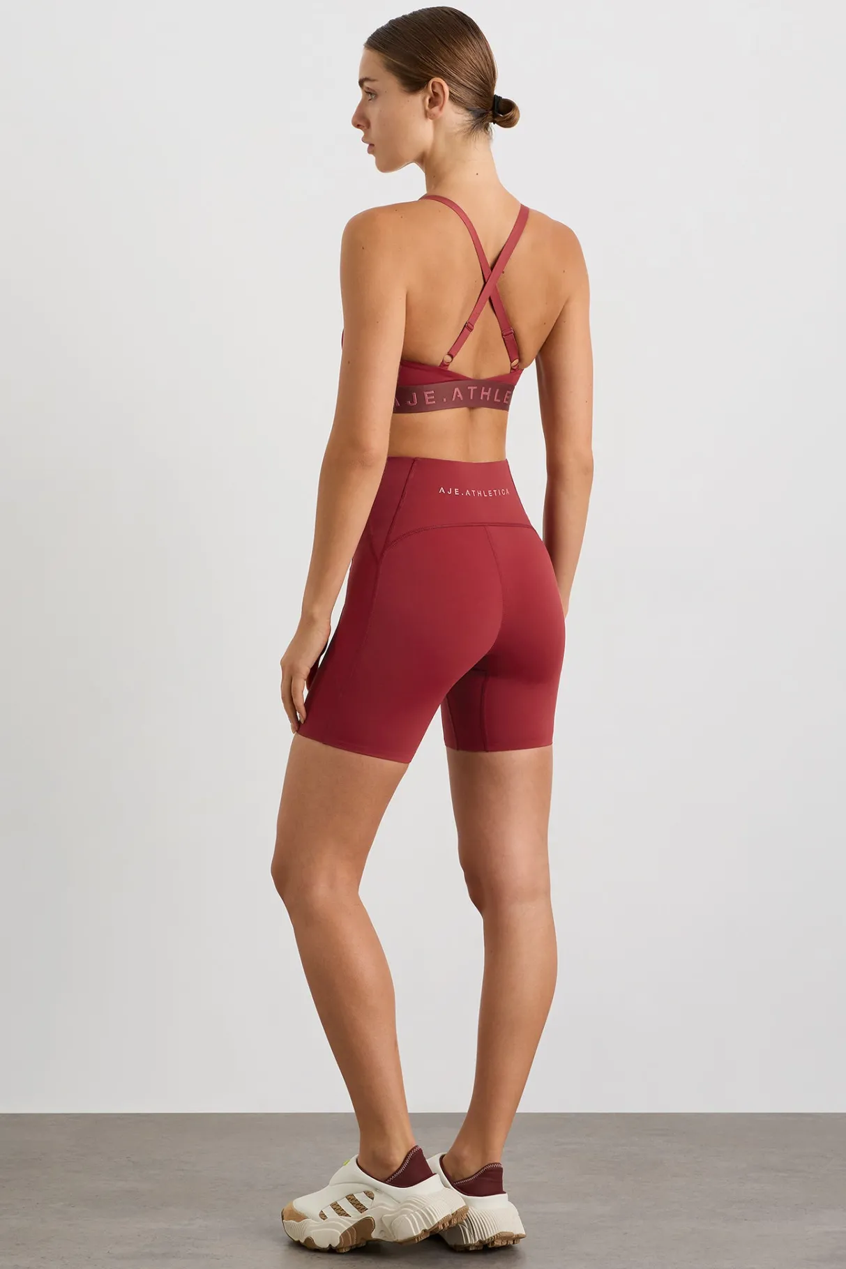 panelled_bike_shorts__5-1.webp Best Sale Aje ATHLETICA Panelled Bike Shorts 615 Plum Red