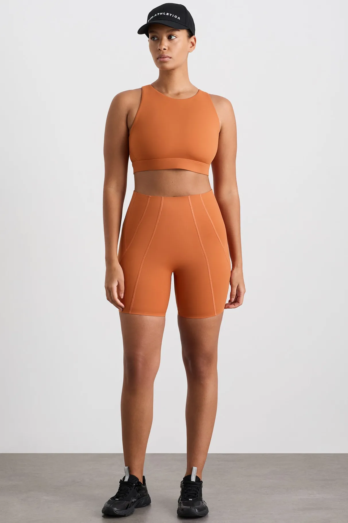 panelled_bike_shorts__5.webp Online Aje ATHLETICA Panelled Bike Shorts 615 Copper Orange