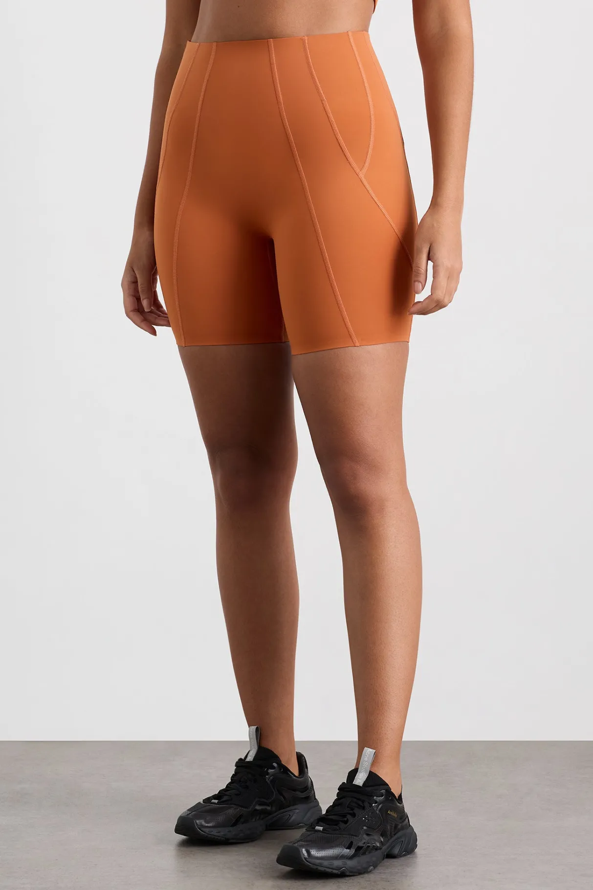 panelled_bike_shorts__6.webp Online Aje ATHLETICA Panelled Bike Shorts 615 Copper Orange