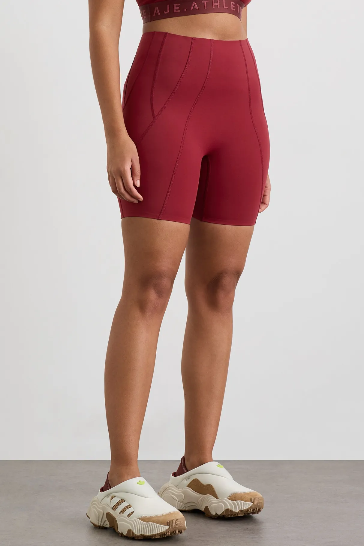 panelled_bike_shorts__7-1.webp Best Sale Aje ATHLETICA Panelled Bike Shorts 615 Plum Red