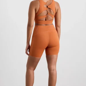 Online Aje ATHLETICA Panelled Bike Shorts 615 Copper Orange