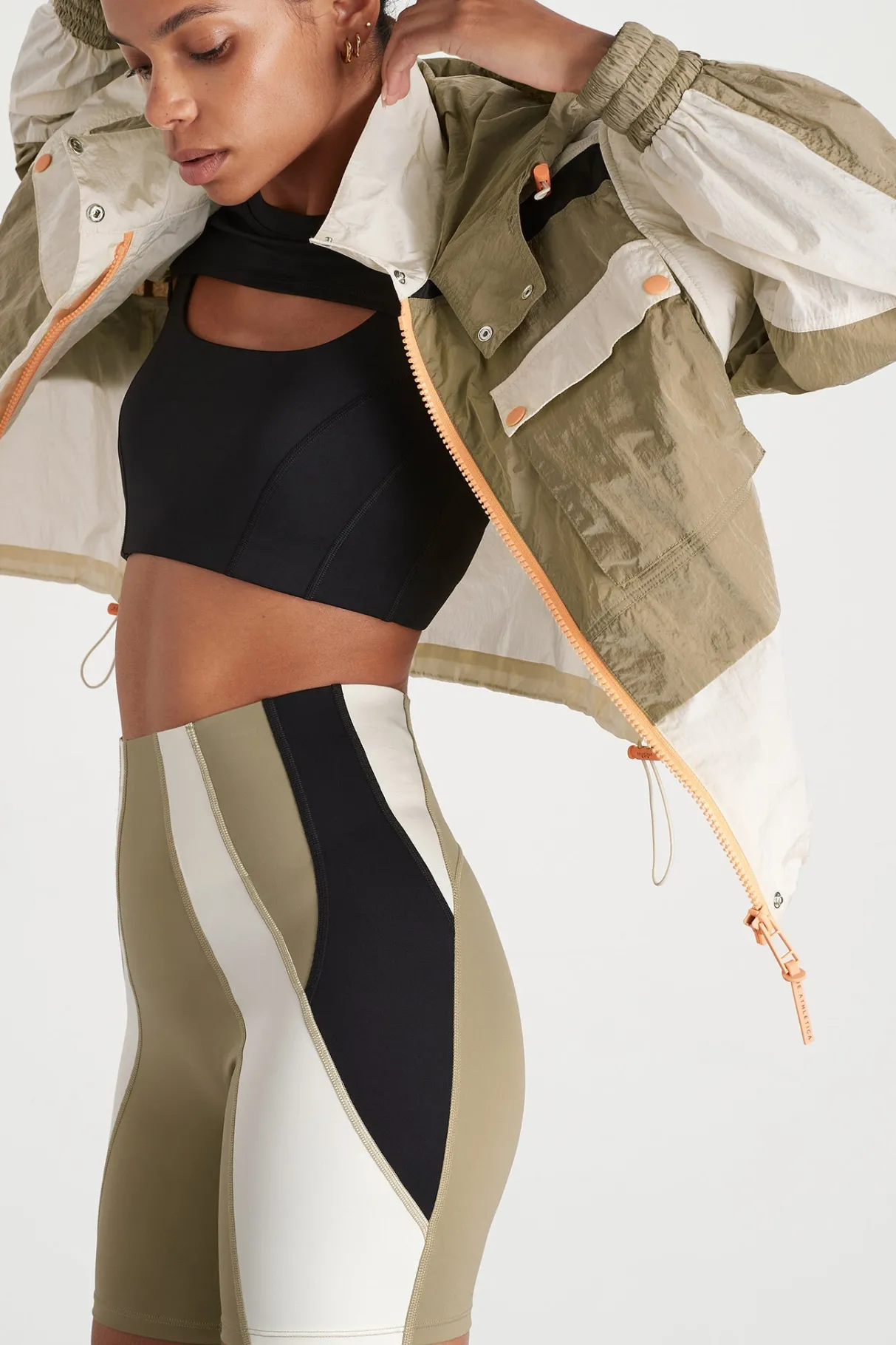 panelled_hybrid_jacket__3.webp Best Sale Aje ATHLETICA Panelled Hybrid Jacket 748 Soft Khaki-Multi