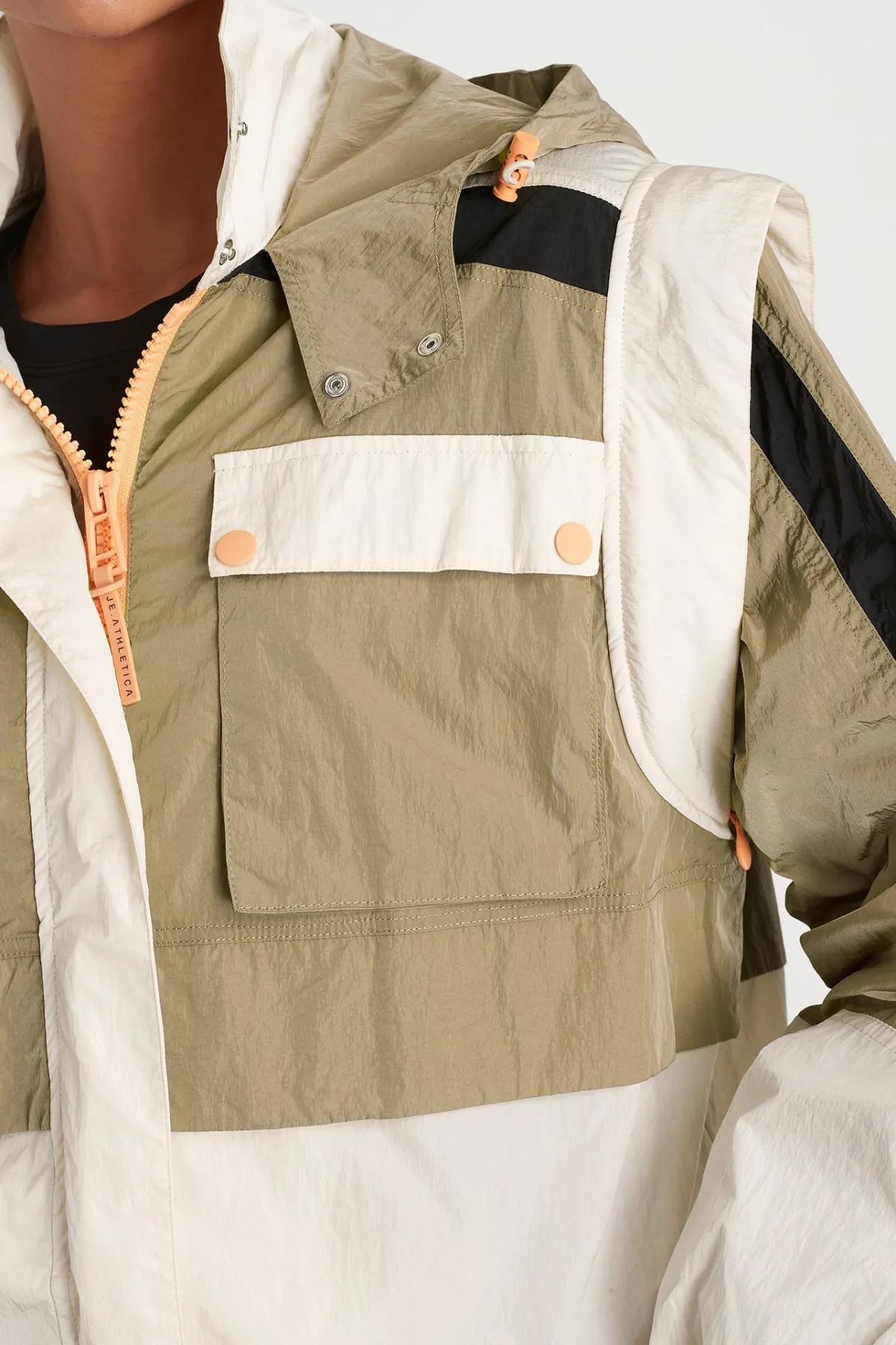 panelled_hybrid_jacket__4.webp Best Sale Aje ATHLETICA Panelled Hybrid Jacket 748 Soft Khaki-Multi