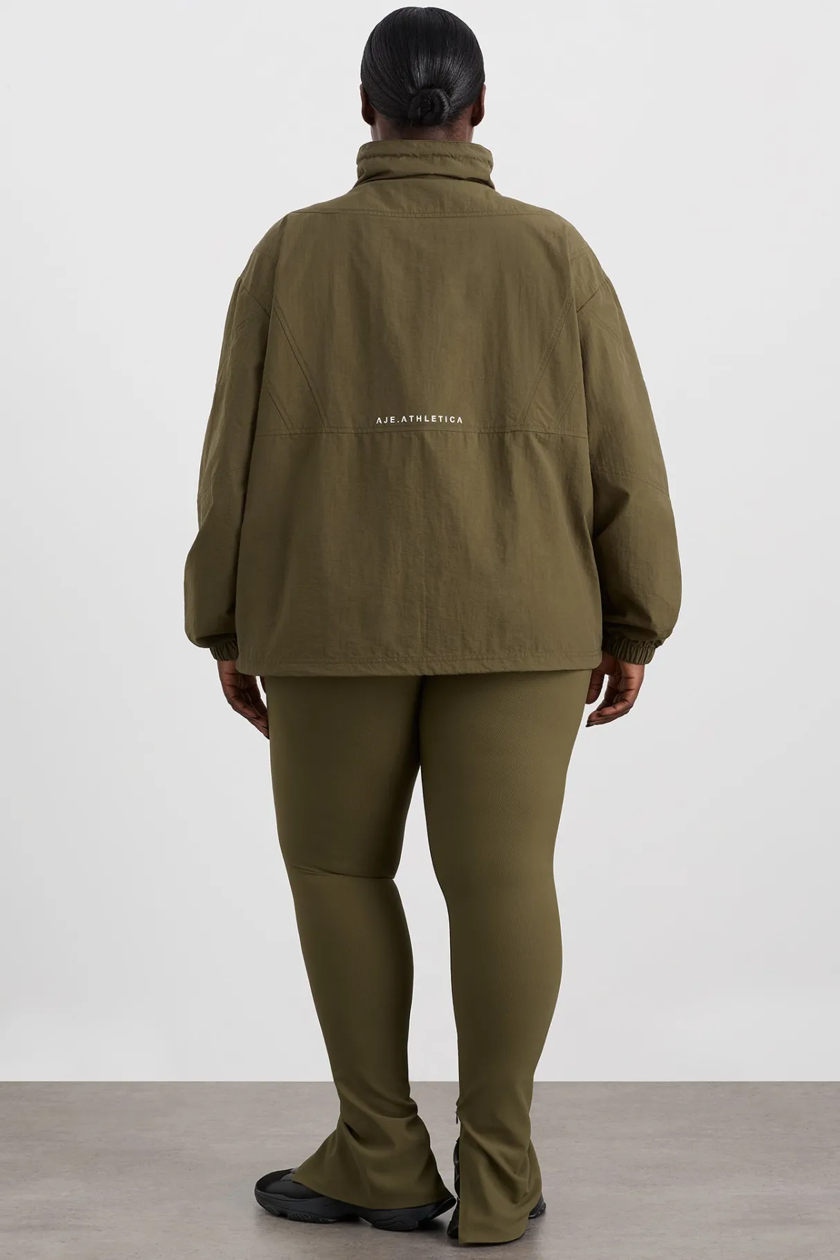 panelled_spray_jacket__13.webp Clearance Aje ATHLETICA Panelled Spray Jacket 784 Deep Khaki