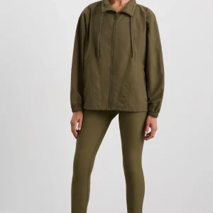 Clearance Aje ATHLETICA Panelled Spray Jacket 784 Deep Khaki