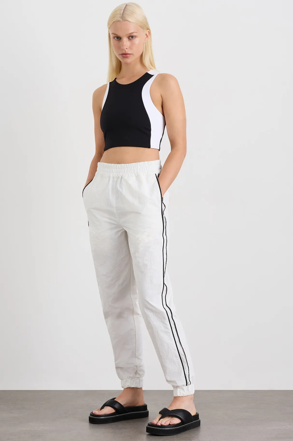 panelled_spray_pants__0.webp Sale Aje ATHLETICA Panelled Spray Pants 511 White/Black