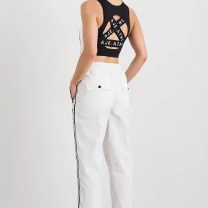 Sale Aje ATHLETICA Panelled Spray Pants 511 White/Black