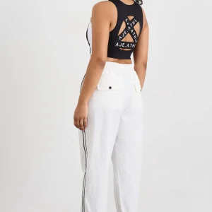 Sale Aje ATHLETICA Panelled Spray Pants 511 White/Black
