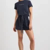 Hot Aje ATHLETICA Panelled Spray Shorts 603 Galaxy Blue