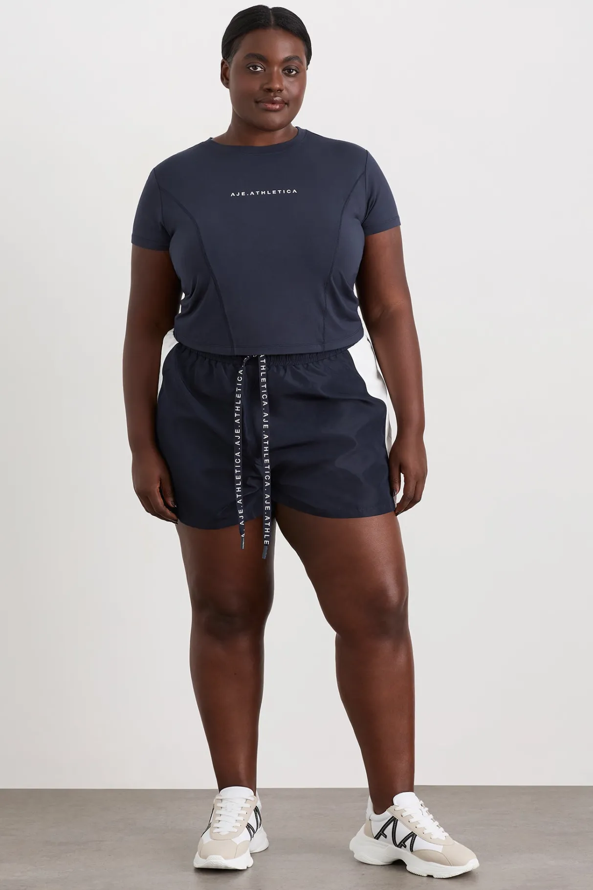 panelled_spray_shorts__10.webp Hot Aje ATHLETICA Panelled Spray Shorts 603 Galaxy Blue