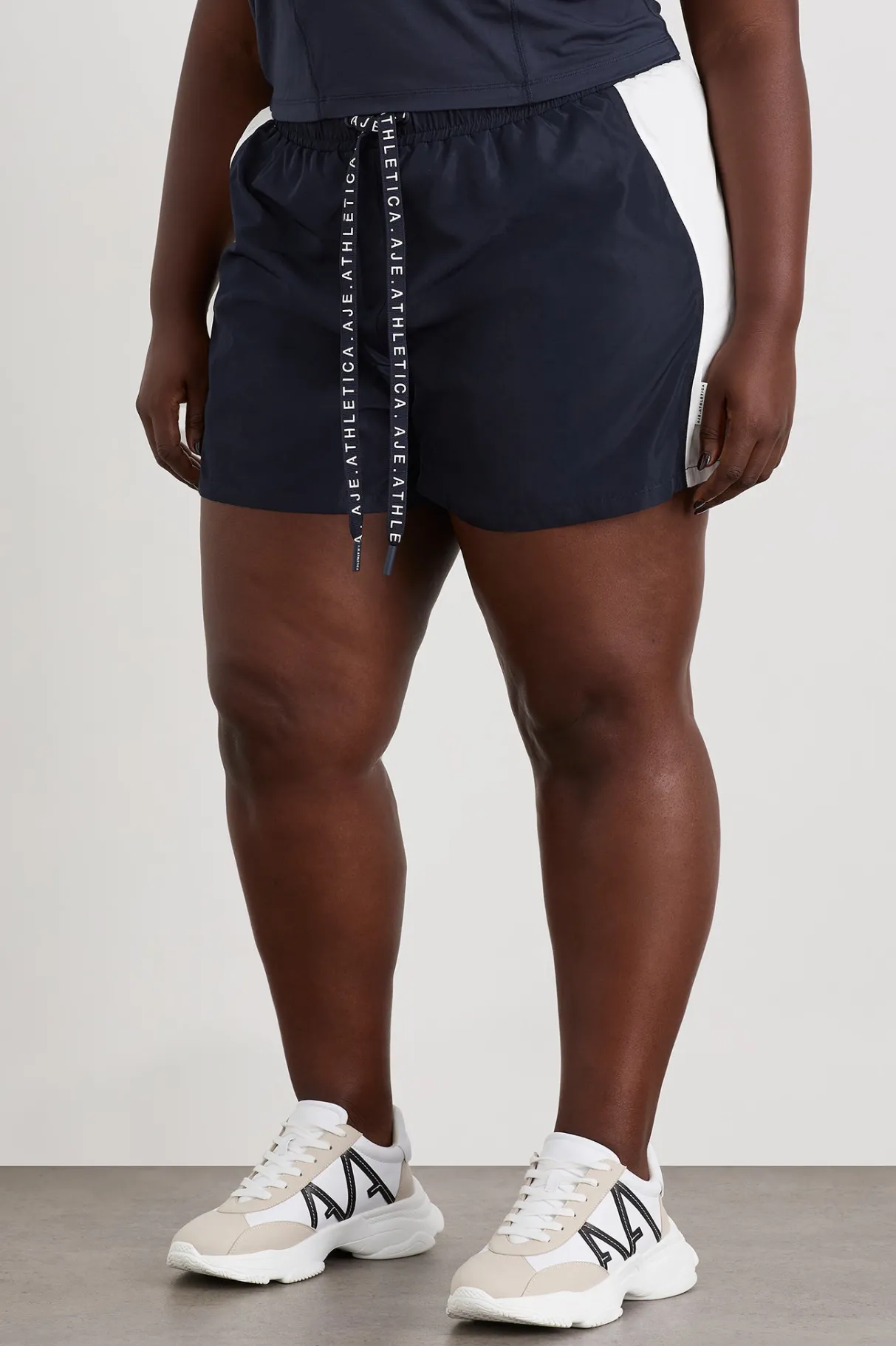 panelled_spray_shorts__11.webp Hot Aje ATHLETICA Panelled Spray Shorts 603 Galaxy Blue