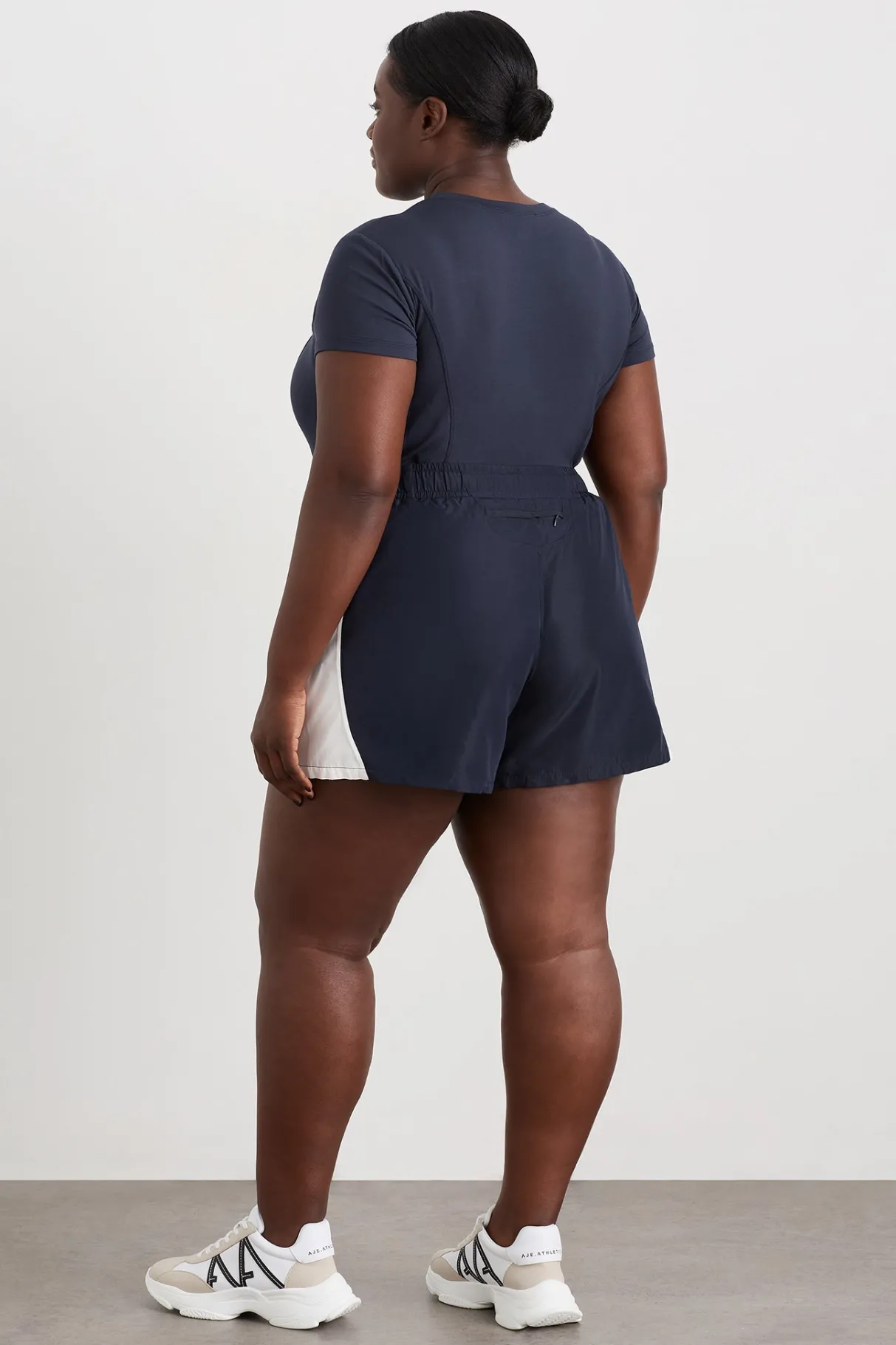 panelled_spray_shorts__13.webp Hot Aje ATHLETICA Panelled Spray Shorts 603 Galaxy Blue