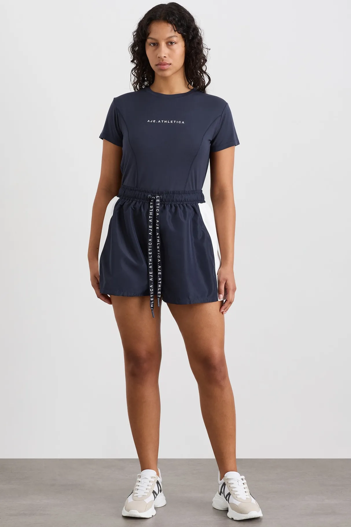 panelled_spray_shorts__6.webp Hot Aje ATHLETICA Panelled Spray Shorts 603 Galaxy Blue