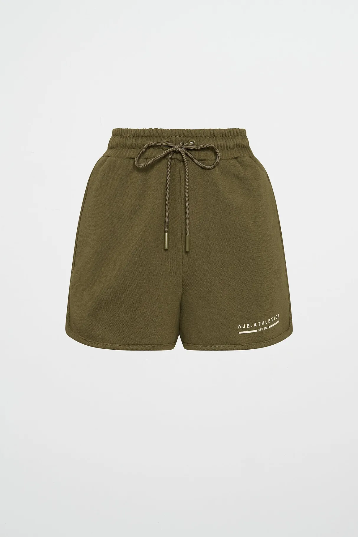 panelled_terry_short__1.webp Cheap Aje ATHLETICA Panelled Terry Short 616 Deep Khaki