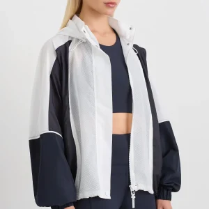 Clearance Aje ATHLETICA Panelled Zip Jacket 725 Galaxy Blue