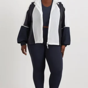 Clearance Aje ATHLETICA Panelled Zip Jacket 725 Galaxy Blue