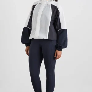 Clearance Aje ATHLETICA Panelled Zip Jacket 725 Galaxy Blue