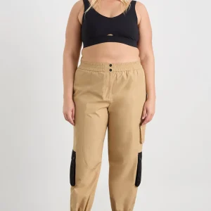 Cheap Aje ATHLETICA Parachute Pants 511 Natural Tan / Black