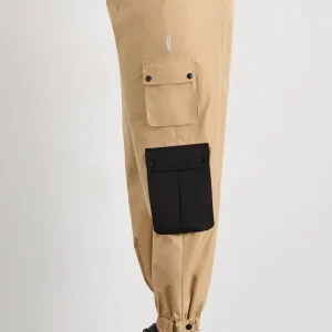 Cheap Aje ATHLETICA Parachute Pants 511 Natural Tan / Black