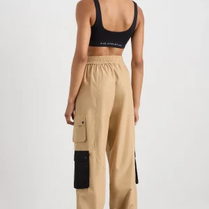Cheap Aje ATHLETICA Parachute Pants 511 Natural Tan / Black