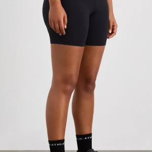 Fashion Aje ATHLETICA Peached Mid Length Bike Short 601 Black