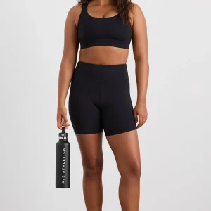 Fashion Aje ATHLETICA Peached Mid Length Bike Short 601 Black