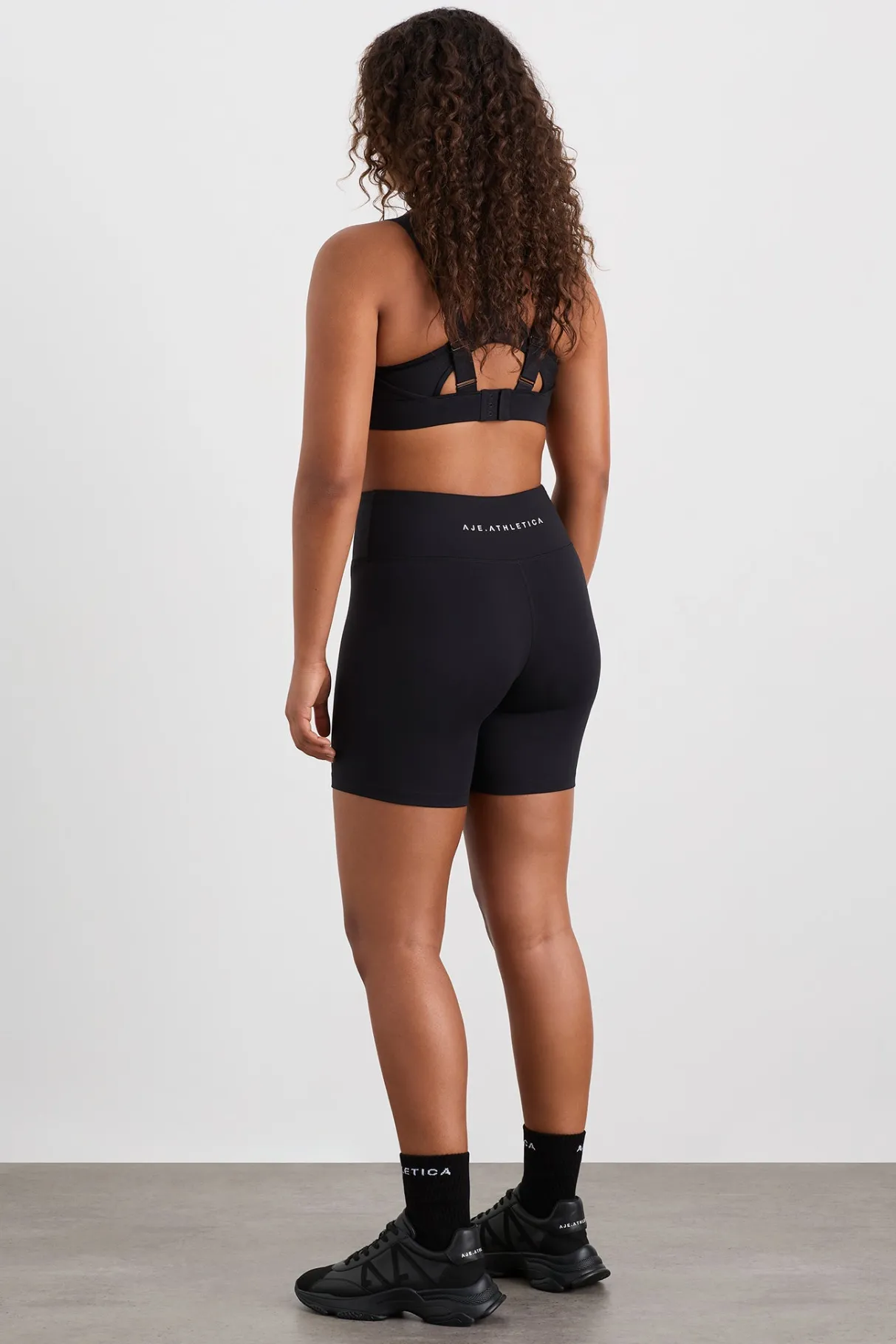 peached_mid_length_bike_short__9.webp Fashion Aje ATHLETICA Peached Mid Length Bike Short 601 Black