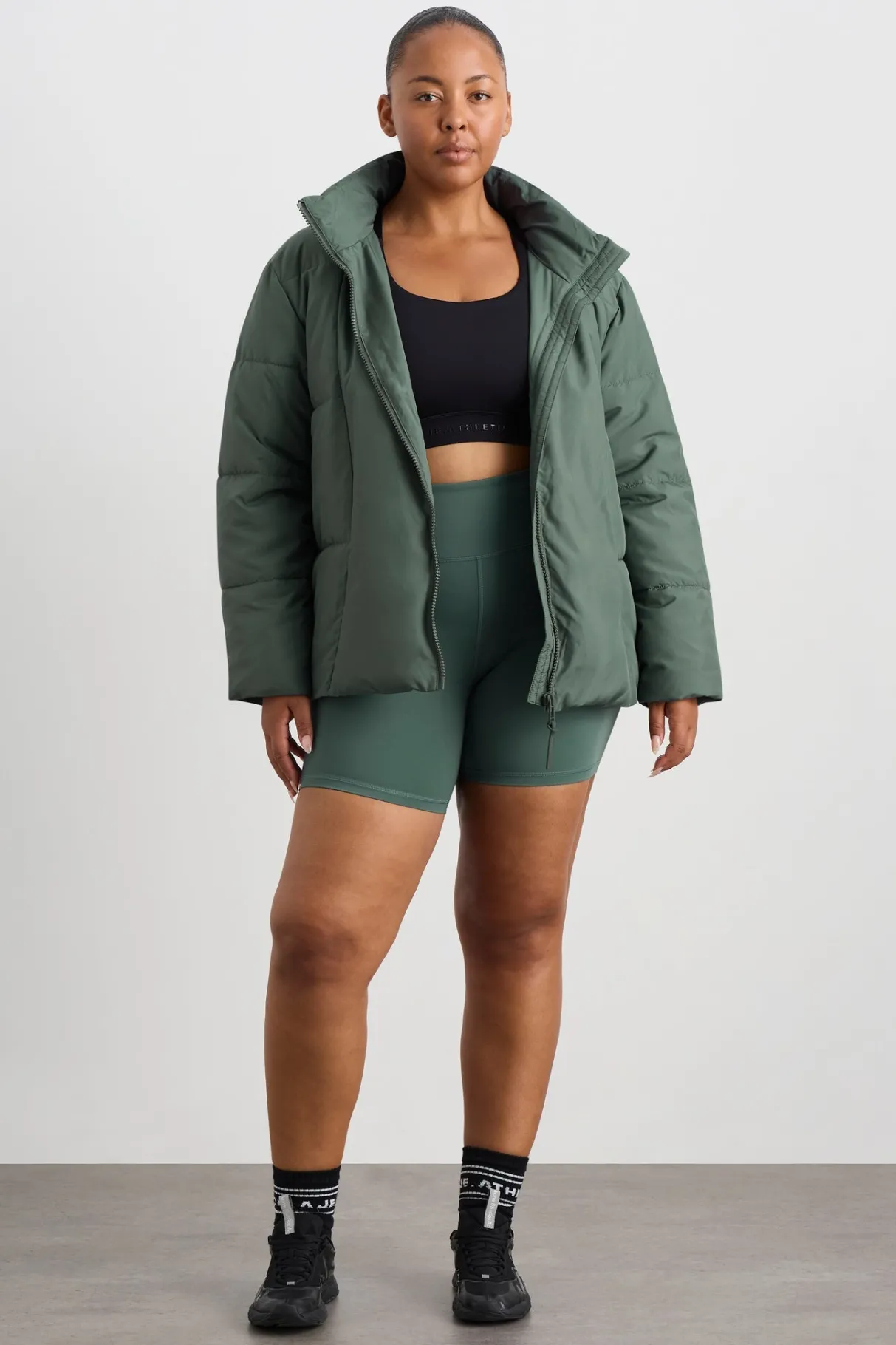 peplum_puffer__18.webp Online Aje ATHLETICA Peplum Puffer 753 Moss Green