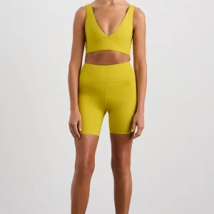 Flash Sale Aje ATHLETICA Perforated Hem Mid Length Short 601 Solar Blaze