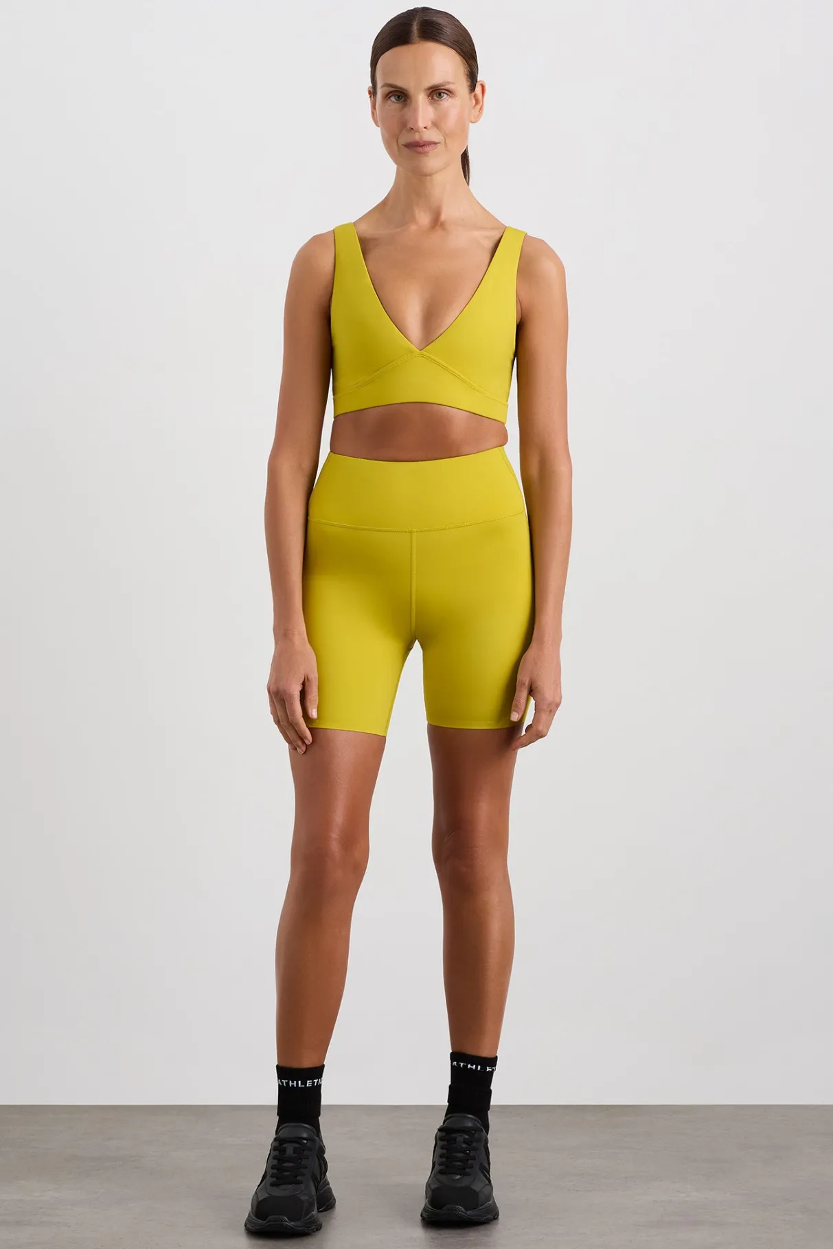 perforated_hem_mid_length_short__0.webp Flash Sale Aje ATHLETICA Perforated Hem Mid Length Short 601 Solar Blaze