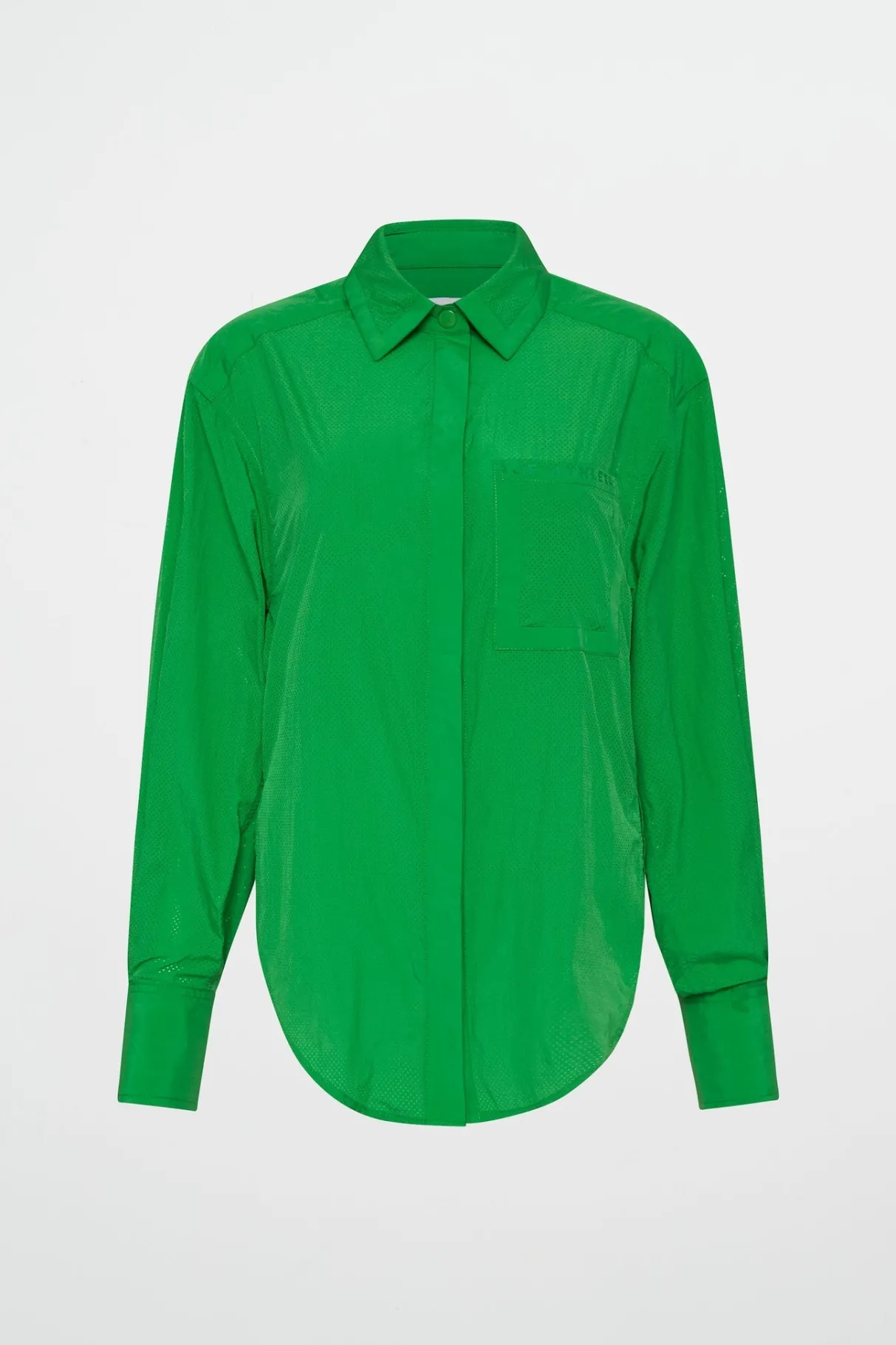 perforated_long_shirt__1.webp Sale Aje ATHLETICA Perforated Long Shirt 406 Vivid Green/Gold