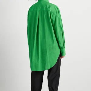Sale Aje ATHLETICA Perforated Long Shirt 406 Vivid Green/Gold
