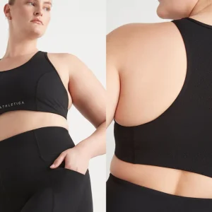 Flash Sale Aje ATHLETICA Perforated Racer Sports Bra 339 Black/Reflective