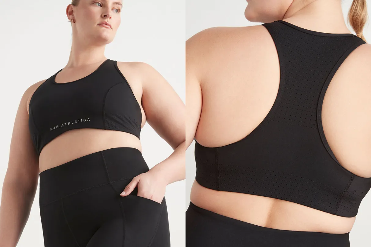 perforated_racer_sports_bra__14-1.webp Flash Sale Aje ATHLETICA Perforated Racer Sports Bra 339 Black/Reflective