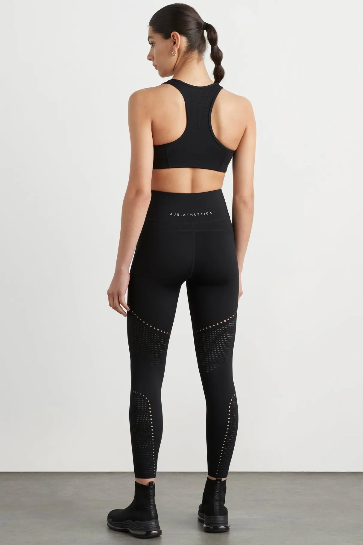 perforated_racer_sports_bra__4-1.webp Flash Sale Aje ATHLETICA Perforated Racer Sports Bra 339 Black/Reflective