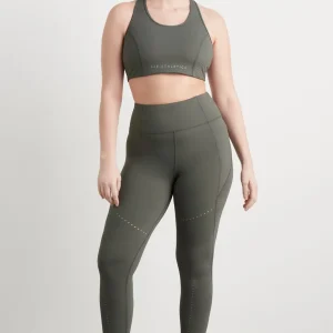 Cheap Aje ATHLETICA Perforated Racer Sports Bra 339 Midnight Grey/Reflective