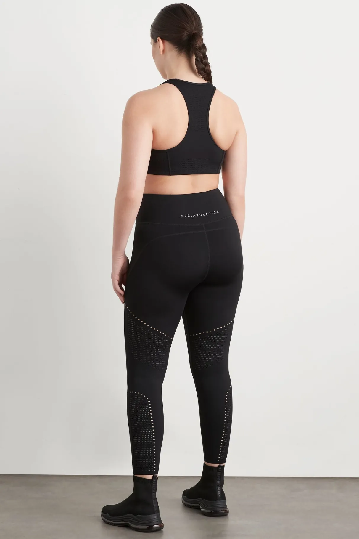 perforated_racer_sports_bra__8-1.webp Flash Sale Aje ATHLETICA Perforated Racer Sports Bra 339 Black/Reflective