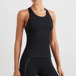 Best Aje ATHLETICA Perforated Racer Tank 139 Black/Reflective