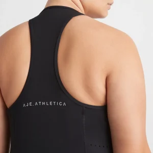 Best Aje ATHLETICA Perforated Racer Tank 139 Black/Reflective