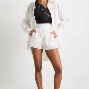 Clearance Aje ATHLETICA Perforated Shorts 608 White