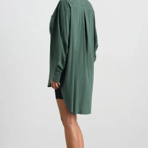 Store Aje ATHLETICA Perforated Spray Shirt 406 Moss Green