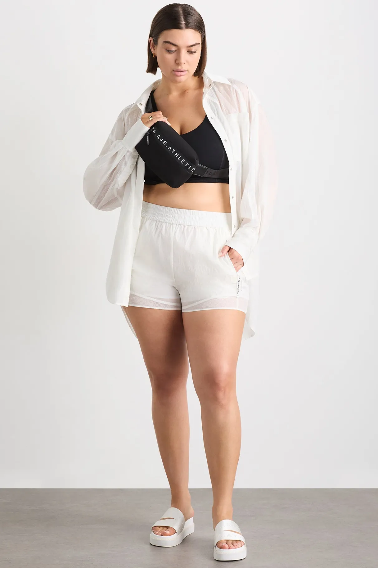 perforated_spray_shirt__11-1.webp Flash Sale Aje ATHLETICA Perforated Spray Shirt 406 White