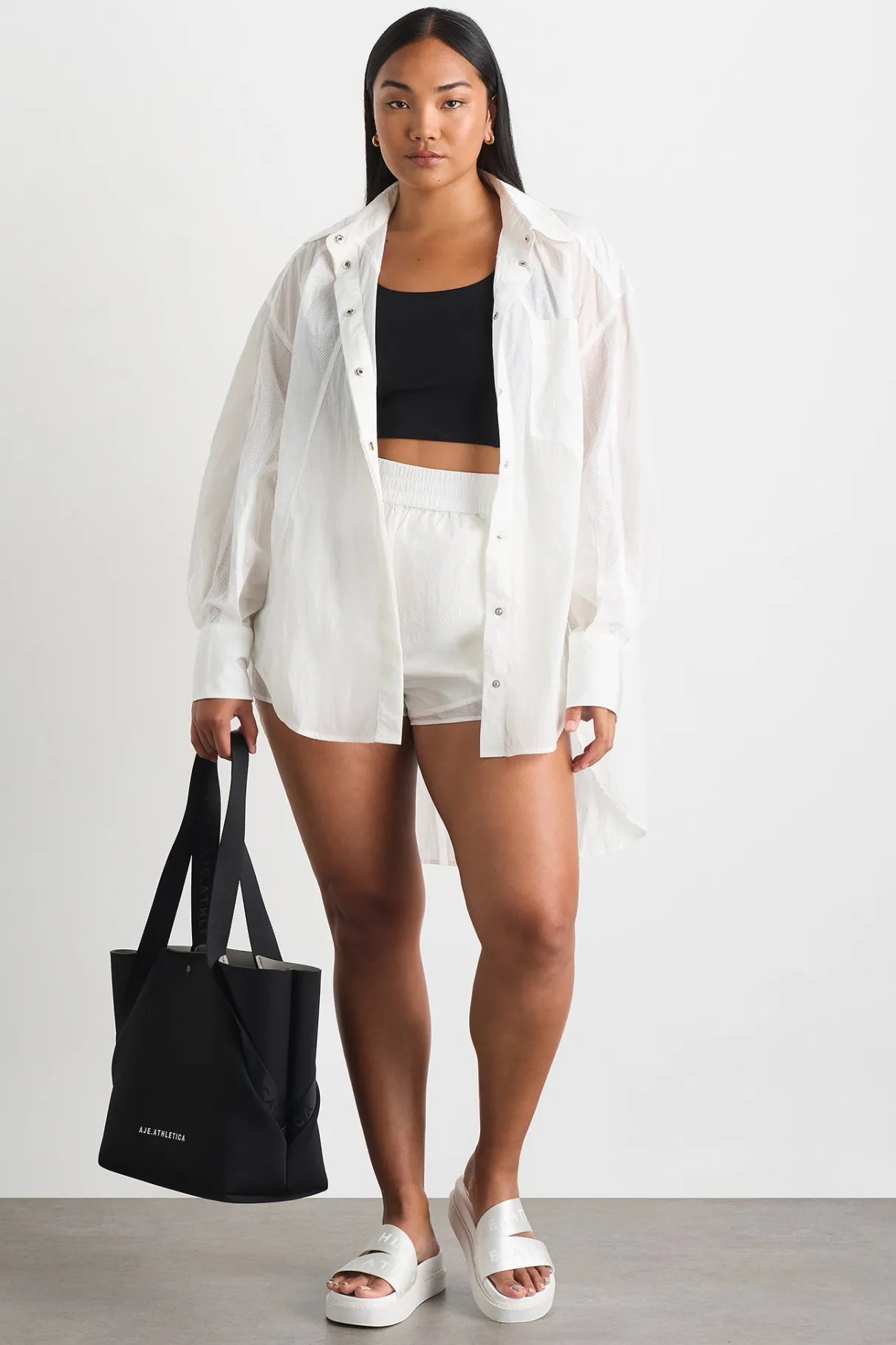 perforated_spray_shirt__7-1.webp Flash Sale Aje ATHLETICA Perforated Spray Shirt 406 White