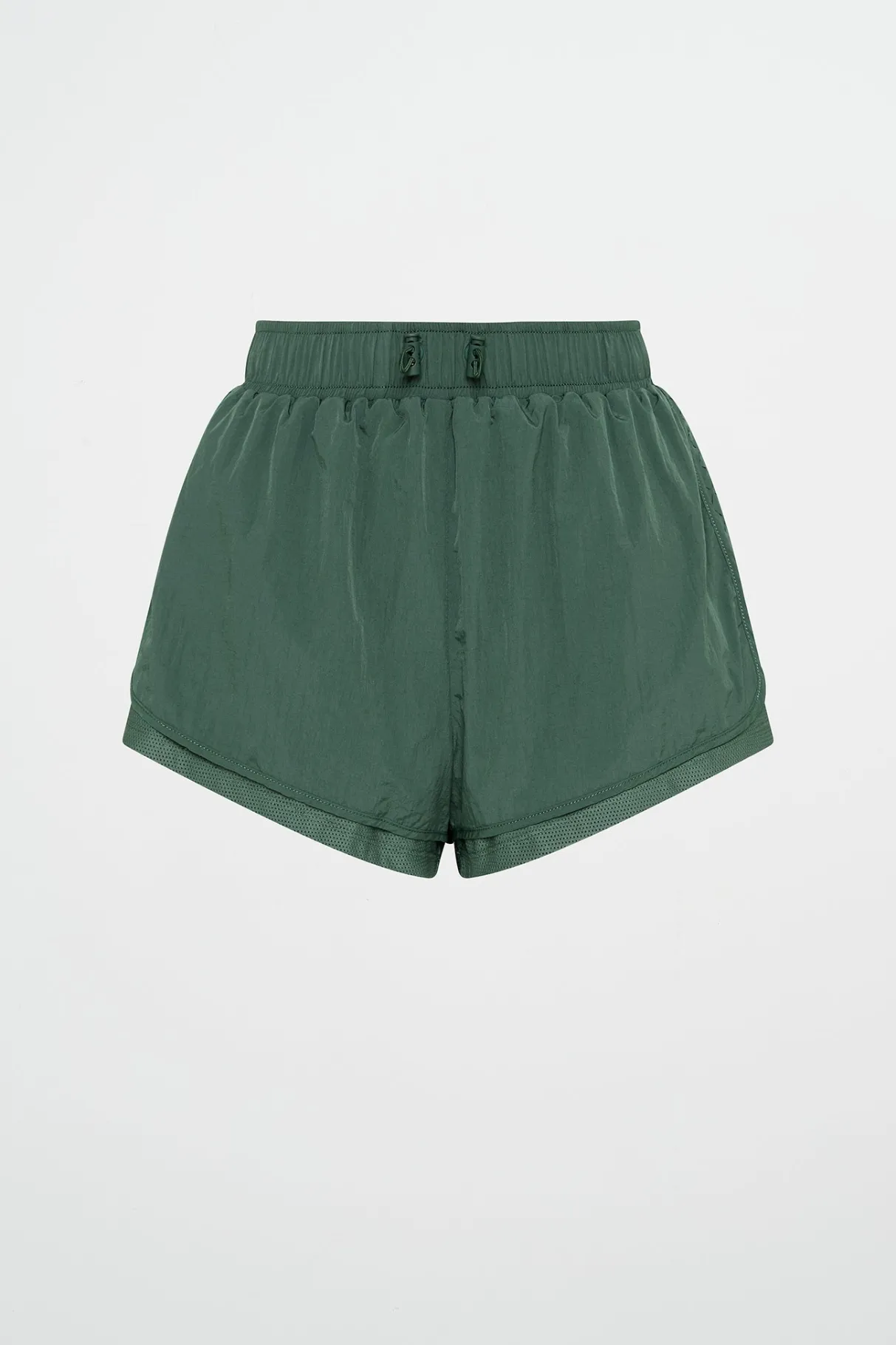 perforated_spray_shorts__1.webp Shop Aje ATHLETICA Perforated Spray Shorts 019 Moss Green